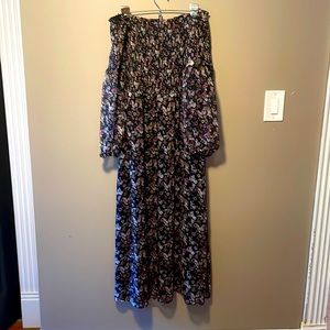 Cece off the shoulder ankle length dress worn once!
